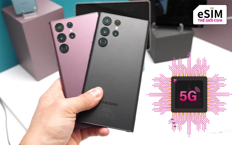 Quét mã QR để nhận Data tốc độ cao cho S22 Ultra, không cần tháo SIM vật lý.